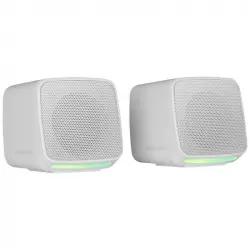 Mars Gaming MS-PRO Altavoces RGB Flow con Caja de Control 10W Blanco
