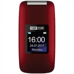 MaxCom MM824 Comfort Teléfono con Tapa Rojo Libre