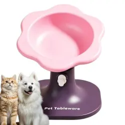 MCBOSON Comedero elevado para perros para aliviar la fatiga cuello - Morado - Púrpura