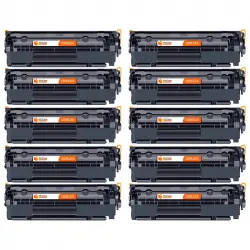 Pccom Essential HP Q2612a Tóner Compatible Negro Pack 10