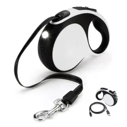 TheKingPet Correa Extensible Recargable para perros - 19 cm x 12 x 4 cm