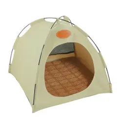 UAMLY Tienda de campaña plegable para mascotas - beige