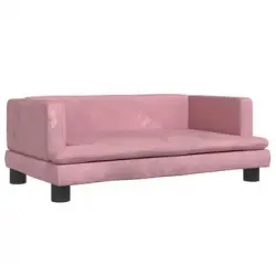 Cama Para Perros De Terciopelo Rosa 80x45x30 Cm Vidaxl