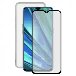 Contact Funda Transparente + Protector Transparente 9H para Realme X2