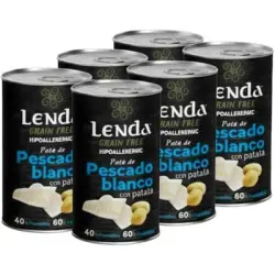 Lenda Paté para Perros Pescado Blanco con Patatas - 6 x 400 g