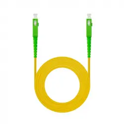 Nanocable Cable de Fibra Óptica SC/APC a SC/APC Monomodo Simplex LSZH 30m Amarillo