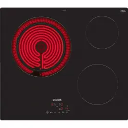 Siemens ET61RBKB8E Placa Vitrocerámica 3 Zonas 60cm Negro