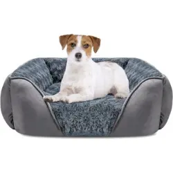 ZooVenture Cesta para perros de 60*45*14 cm - Gris - Talla S (60 x 45 x 14 cm)