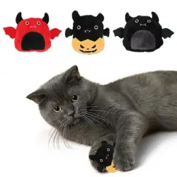 ZooVenture Juego de 3 juguetes de Halloween: diablo, murciélago y calabaza - 3 piezas