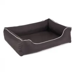Cama Para Perro Sofá Mestizo Valencia 100x75cm Color Marrón/blanco