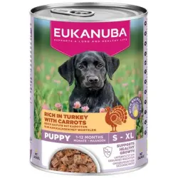 Eukanuba Puppy Rico en pavo con zanahoria - 6 x 400 g
