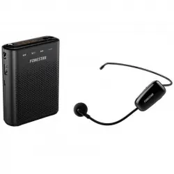 Fonestar ALTA-VOZ-W30 Amplificador de Voz Portátil USB/MicroSD/MP3 con Micrófono Inalámbrico Negro