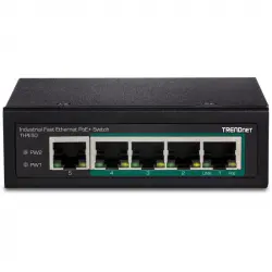 Trendnet TI-PE50 Switch No administrado 4 Puertos Fast Ethernet PoE+ y 1 Puerto Fast Ethernet Negro
