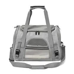 UAMLY Bolsa transportadora de malla transpirable para gatos y perros - gris