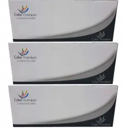 Color Premium Tóner Compatible con Brother TN2320/TN2310 Negro Pack 3 Unidades