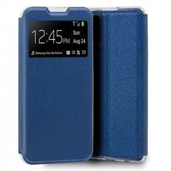 Cool Funda Flip Cover Liso Azul para Samsung Galaxy A71