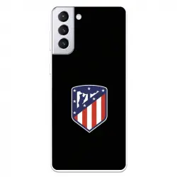 Funda del Atleti Escudo Fondo Negro Licencia Oficial Atlético de Madrid para Samsung Galaxy S21 Plus