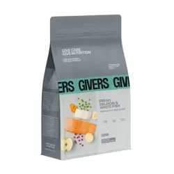 Givers Pienso Natural Para Gatos Esterilizados con Salmón, 1,5 Kg