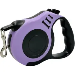 HausPets Correa retráctil de 5 m, 15 kg, color morado - Artículo 1