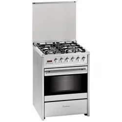 Meireles E 610 X Cocina Gas 4 Fuegos + Horno Eléctrico Multifunción Acero Inoxidable