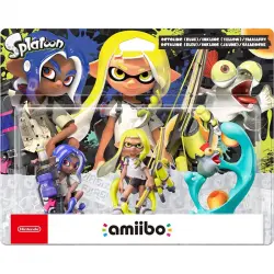Nintendo Amiibo Splatoon Set de 3 Figuras Octariano + Inkling + Cenutrín
