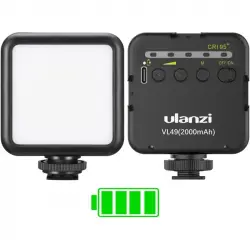 Ulanzi VL49 Iluminación Portátil para Vídeo y Fotografía 3 Zapatas Frías Recargable