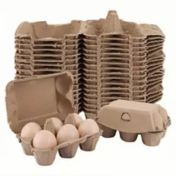 ZooVenture Cajas de huevos biodegradables para aves de compañía - 20 piezas