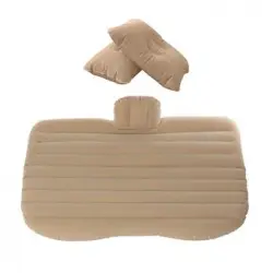 775310 Colchoneta Inflable Para Automóvil Con Bomba Integrada Y Dos Cojines | Beige