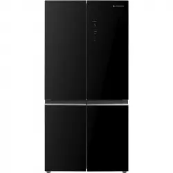 Aspes A419900ENFN Frigorífico Americano 4 Puertas E Cristal Negro