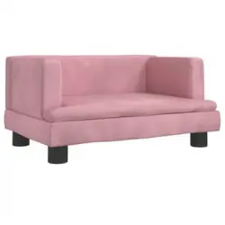 Cama Para Perros De Terciopelo Rosa 60x40x30 Cm Vidaxl