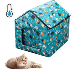 FurryFusion Caseta para gatos con aire acondicionado (48 * 42 * 14 cm) - Artículo 1