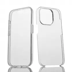Max Power Digital Funda Doble Cara 360 Grados Silicona Transparente Para Apple Iphone 15 Pro