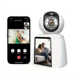 MCBOSON Cámara de seguridad WiFi para interiores HD de 3 MP - 1 pieza