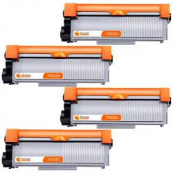 Pccom Essential Brother TN2320/TN2310 Tóner Compatible Negro Pack 4