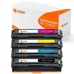 Pccom Essential Hp 410x/410a Tóner Compatible Negro/cian/magenta/amarillo Pack 4
