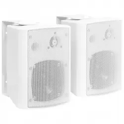 VidaXL Altavoces de Pared para Interior/Exterior 80W Blanco
