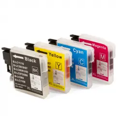 ZipZap Cartuchos Tinta Compatible Brother LC-980/LC-1100 Multicolor Pack 20