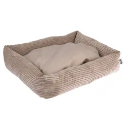 Cama para perros TIAKI Cord Lincoln - 77 x 66 x 15 cm (L x An x Al)