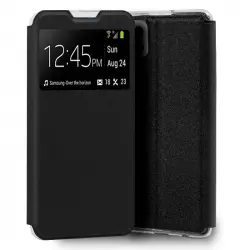 Cool Funda Flip Cover Liso Negro para Samsung Galaxy A22 5G
