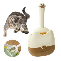 FurryFusion Palas multifuncionales para arena de gatos - AMARILLO