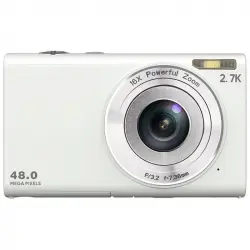 Kinsi DC402 Cámara Digital 2.88" 8MP para Principiantes/Estudiantes/Niños Blanco