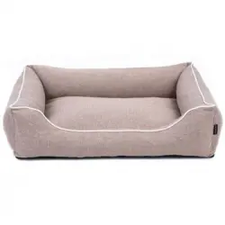 Sofa Mallorca Comfort Cama Para Perro 80x60 Cm Beige/blanco