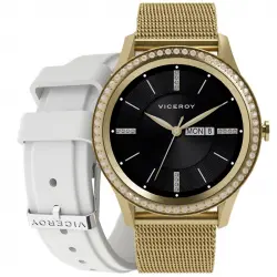 Viceroy SmartPro Woman 41102-90 Reloj Smartwatch Dorado + Correa Adicional Blanca
