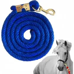 ZooVenture Cuerda de entrenamiento de 2 m para caballos - Rojo