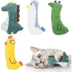 ZooVenture s de peluche para gatos (4 piezas) - Juego de 4 piezas