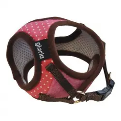 Arnés Para Perro Gloria Puntos 33-44 Cm Rosa Talla L