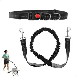 HausPets Cinturón de canicross con 2 asas elásticas, 50 kg - Artículo 1
