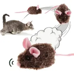 HausPets Ratón móvil, gato que emite sonidos, movimiento automático peluche - Artículo 1