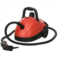 Homcom Limpiador a Vapor Portátil 3.5 Bares 1500W Depósito de 1.2L Rojo