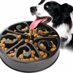 IntiMeg Comedero para perros de alimentación lenta - Una pieza